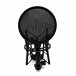 Rode NT1 Signature Series Condenser Microphone, Black - Pop Filter and Mount Front