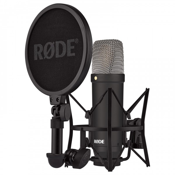 Rode NT1 Signature Series Condenser Microphone, Black - Main Angled