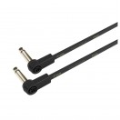 Adam Hall 4 STAR Rean Unbalanced Angled 1/4" Jack TS Patch Cable, 45cm