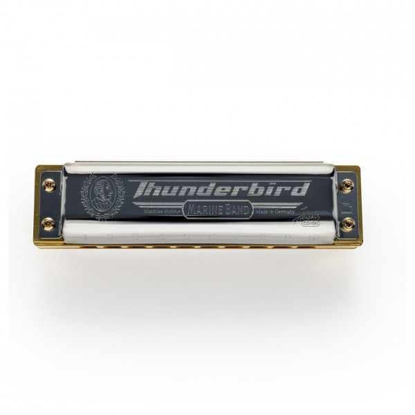 Hohner Marine Band Thunderbird Harmonica, Low D - side