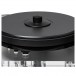 Pro-Ject X-Line 6PerspeX UK SuperPack Balanced High-End Turntable - Detail shot, platter and belt