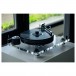 Pro-Ject X-Line 6PerspeX UK SuperPack Balanced High-End Turntable - Lifestyle image, side view