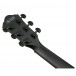 Ibanez AEWC621, Black Flat headstock back 