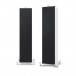 KEF Q950 Floorstanding Speakers (Pair), White - grilles on 