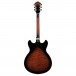 Ibanez AS93QMSP, Dark Brown Sunburst back 