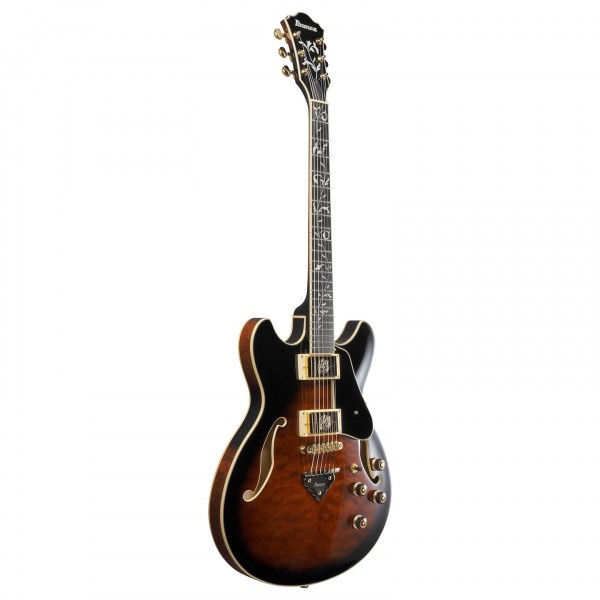 Ibanez AS93QMSP, Dark Brown Sunburst - side 