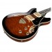 Ibanez AS93QMSP, Dark Brown Sunburst controls 