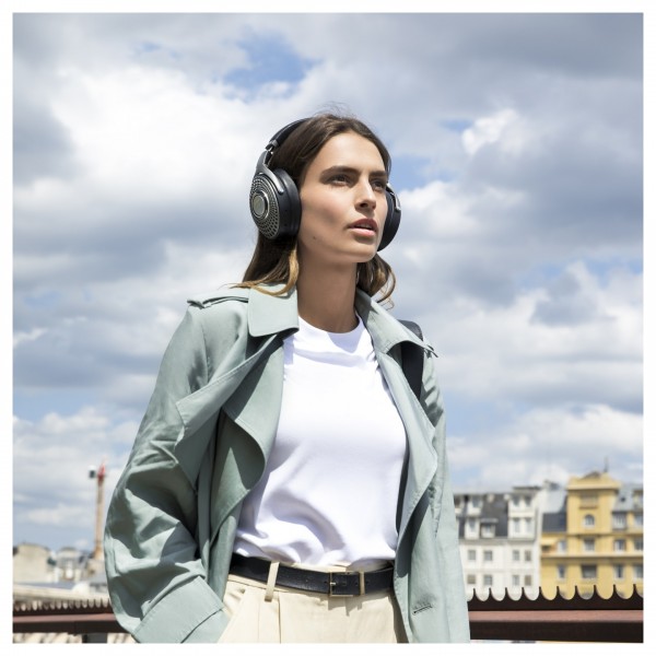 Focal Bathys Wireless ANC Headphones lifestyle image on the go