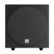 DALI E-9F Subwoofer, Satin Black - Front view with grille attached