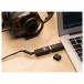 AudioQuest DragonFly Black USB DAC - Lifestyle view connected to laptop