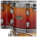 Tama Starclassic Walnut/Birch 5pc Shell Pack, Vermillion Bosse Fonce Fade