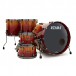 Tama Starclassic Walnut/Birch 5pc Shell Pack, Vermillion Bosse Fonce Fade