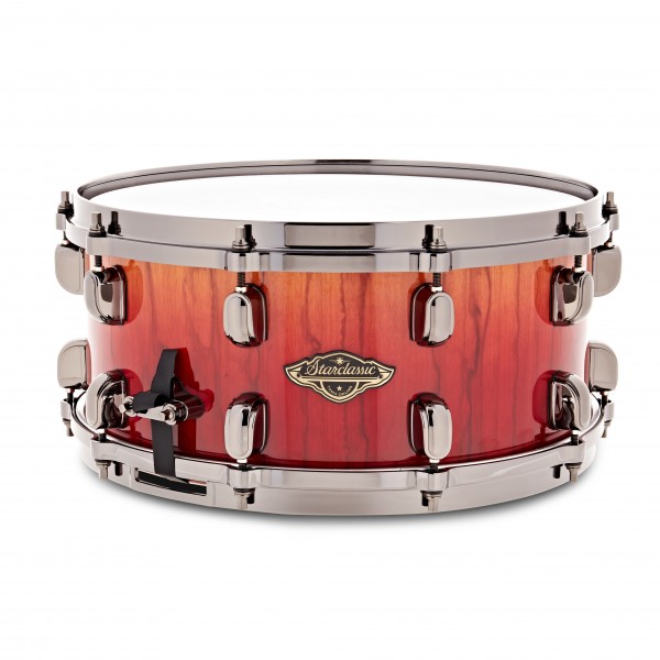 Tama Starclassic Walnut/Birch 14" x 6.5" Snare Drum, Vermillion Bosse Fonce Fade