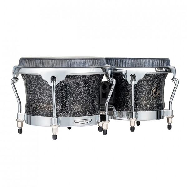 Meinl Percussion Artist Series Bongo Diego Galé, Remo Calfskin Heads 7" & 8 1/2", Midnight Star