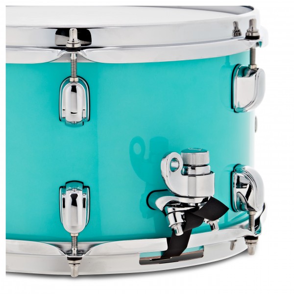 Tama SLP 12" x 7" MOD Bubinga Snare Drum - Philo Tsoungui Signature, Electro Turquoise