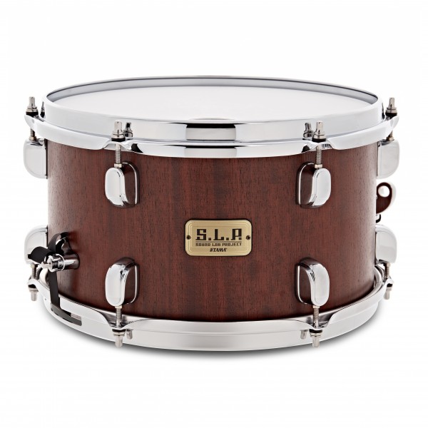 Tama SLP 12" x 7" MOD Bubinga Snare Drum, Satin Bubinga