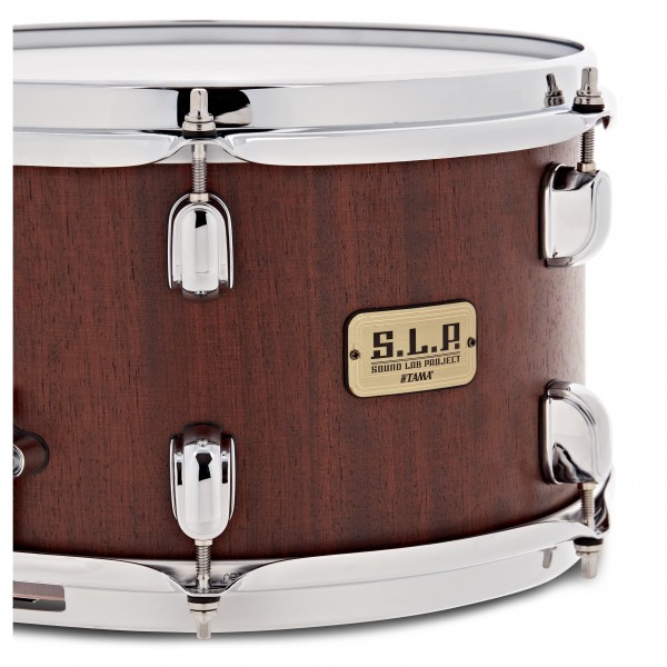 Tama SLP 12" x 7" MOD Bubinga Snare Drum, Satin Bubinga