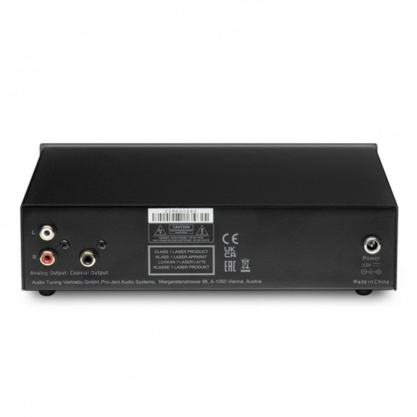 Pro-Ject CD Box E, Black - Rear view