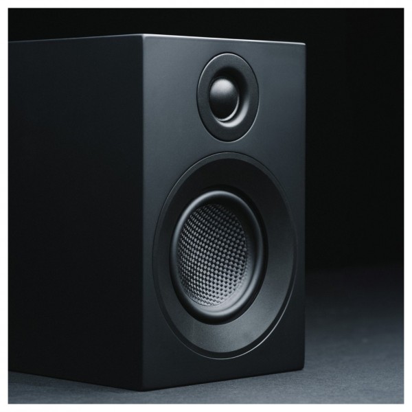 Pro-Ject Speaker Box 3 E Carbon Bookshelf Speaker (Pair), Black - Lifestyle Image