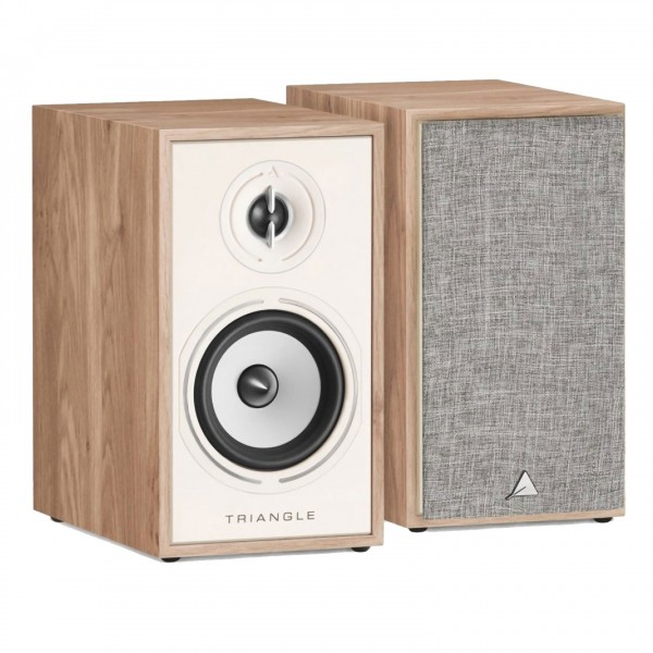 Triangle Borea BR02 Bookshelf Speakers (Pair), Light Oak - 01 