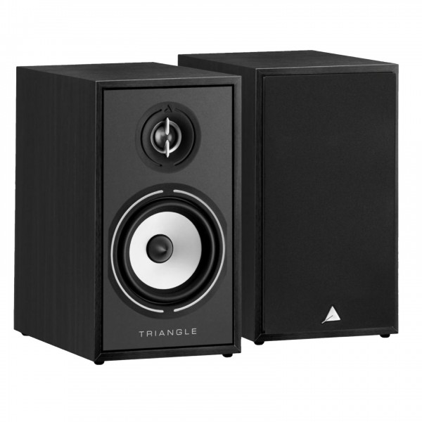 Triangle Borea BR02 Bookshelf Speakers (Pair), Black Ash - 01 