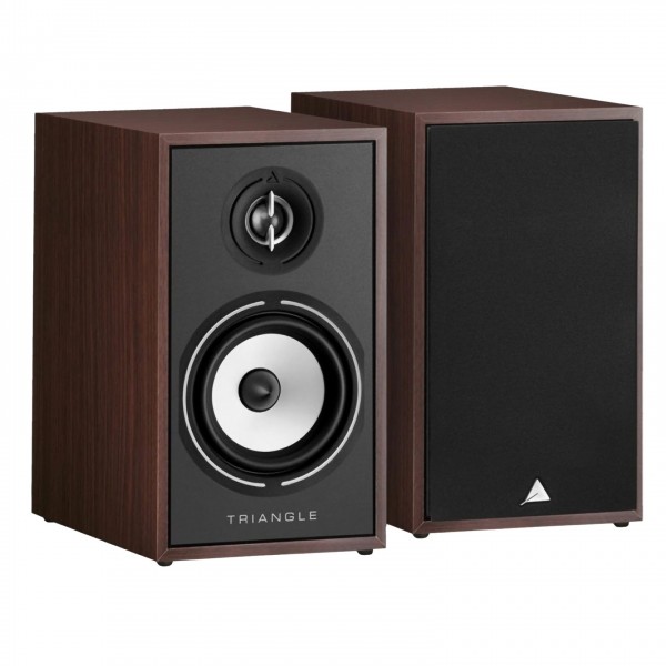 Triangle Borea BR02 Bookshelf Speakers (Pair), Walnut - 01 