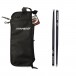 Ahead Drumstick Bag & Lars Ulrich Signature Sticks, Black