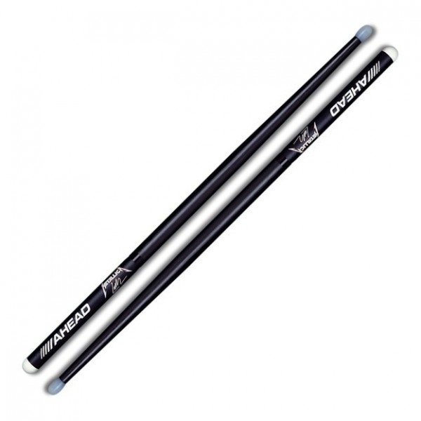 Ahead Drumstick Bag & Lars Ulrich Signature Sticks, Black