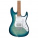 Ibanez AZ22S1F, Transparent Turquoise Burs tbody 