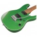 Ibanez AZ2402 Prestige, Apple Green Metallic controls 