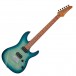 Ibanez AZ24S1F, Transparent Turquoise Burst front 