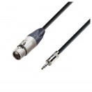 Adam Hall 5 STAR Neutrik Balanced XLR (F) to Rean TRS Minijack Cable, 3m