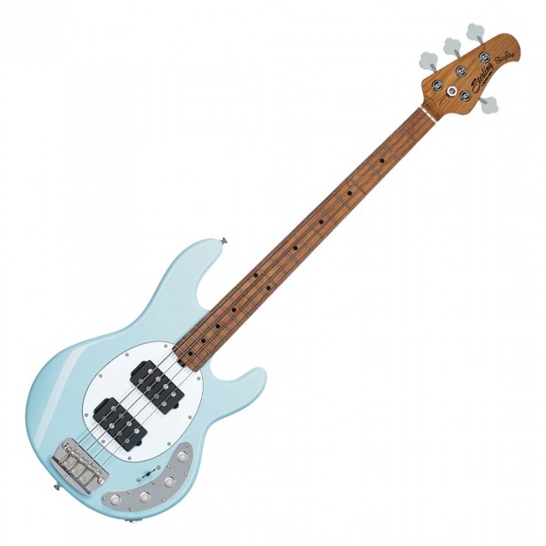 Sterling Stingray Ray34 HH Bass, Daphne Blue 