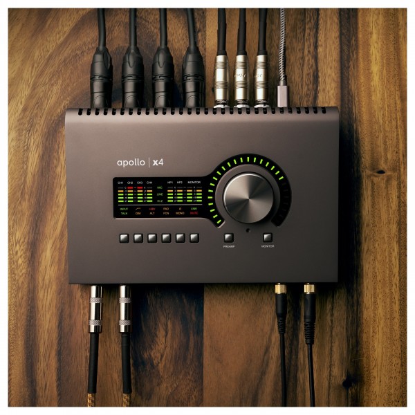 Universal Audio Apollo x4 Heritage Edition (Desktop/Mac/Win/TB3) - Top down shot