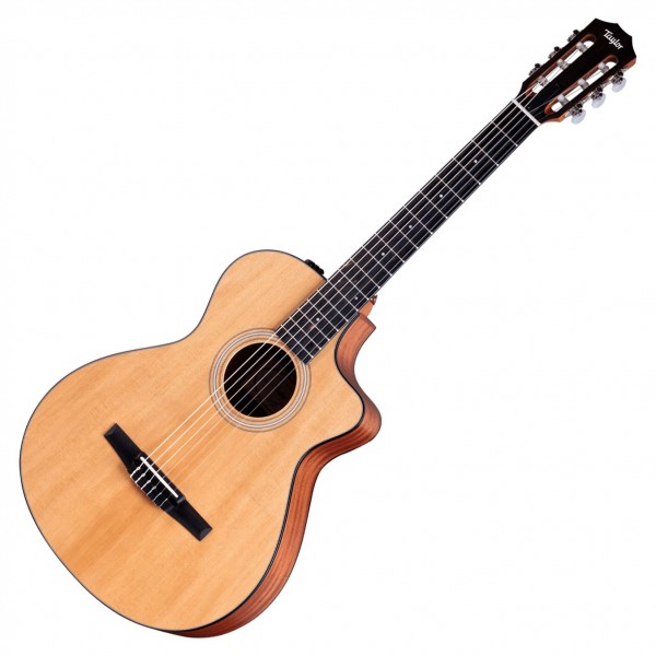 Taylor 112ce-N Grand Concert Nylon String Electro Acoustic, Natural front 