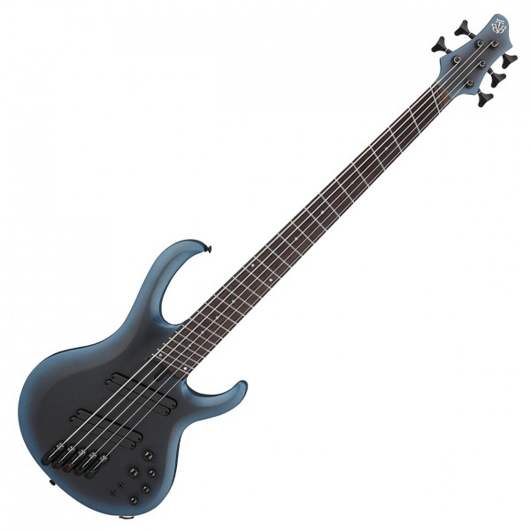 Ibanez BTB605MS 5 String Multi Scale, Midnight Arctic Ocean Matte front 