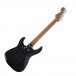 Charvel Pro Mod DK22 SSS Trem, Black, Back View Angled Right