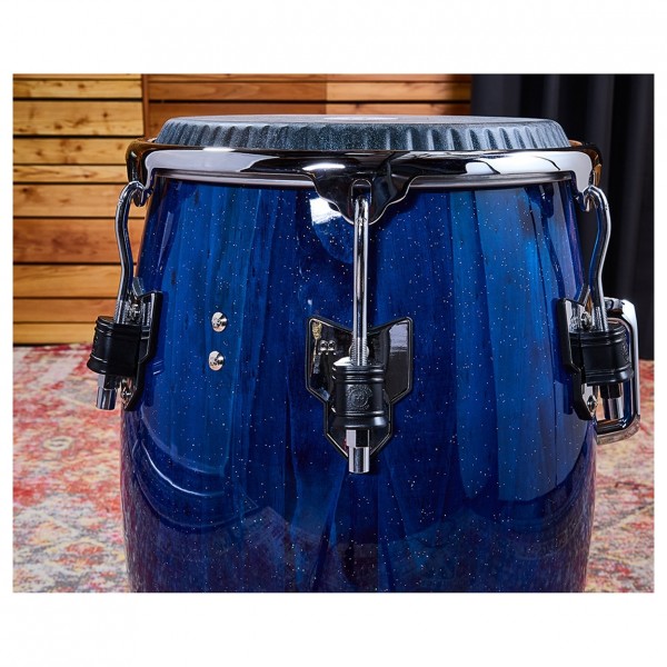 Meinl Percussion Artist Series William Kachiro Tumba 12 1/2", Calfskin Skyndeep Heads, Blue Wave