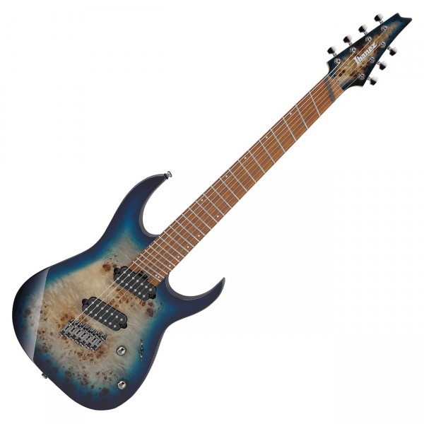 Ibanez RGMS7PB 7 String Multi Scale, Cosmic Blue Star Burst 