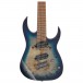 Ibanez RGMS7PB 7 String Multi Scale, Cosmic Blue Star Burst body 