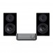 Wiim Amp, Space Grey & Wharfedale Diamond 12.1, Black Hi-Fi Bundle