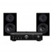 Denon PMA-600NE & Wharfedale Diamond 12.1, Black Hi-Fi Bundle