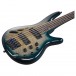 Ibanez SRD905 5 String, Cosmic Blue Starburst - controls 