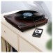 Majority Moto Vinyl Turntable with Bluetooth, Walnut - lifestyle 2 