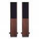 Mission QX-3 MkII Floorstanding Speakers (Pair), Walnut - Grille attached