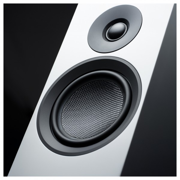 Pro-Ject Speaker Box 5 E Carbon Bookshelf Speaker (Pair), Satin Black - woofer