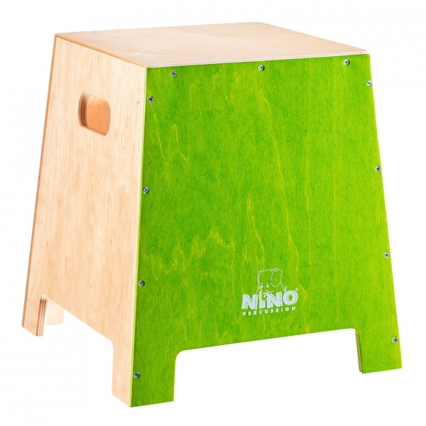 Nino Percussion Stackable Small Cajon, Green