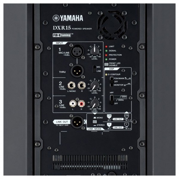 Yamaha DXR15 15" 2-way Active Loudspeaker panel