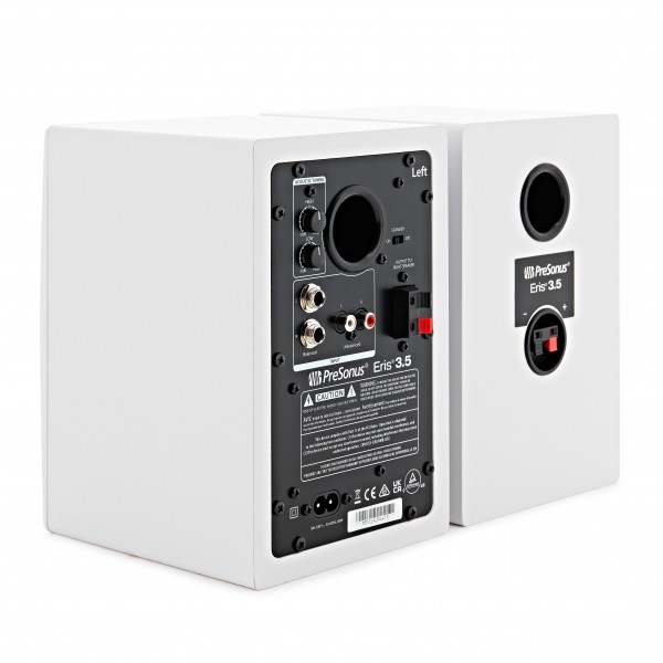 PreSonus Eris 3.5 2nd Gen Studio Monitors (Pair), White - Nearly
