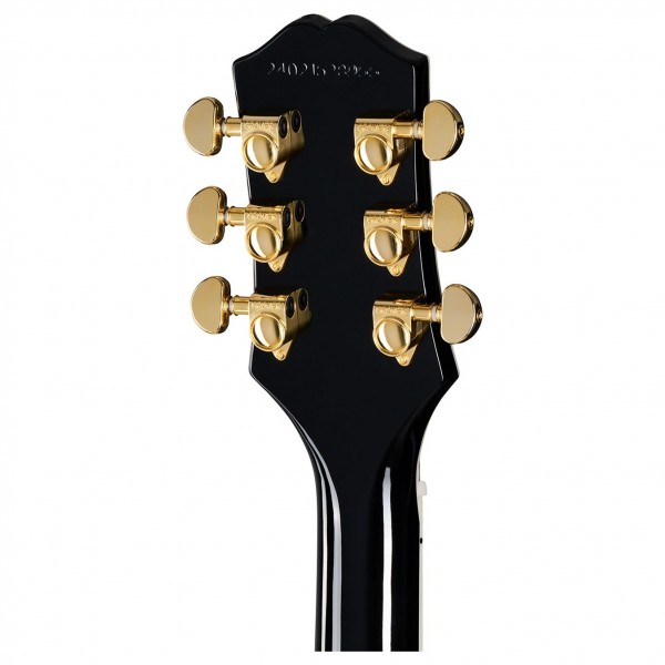 Epiphone Les Paul Custom Inspired by Gibson, Ebony - headstock back 